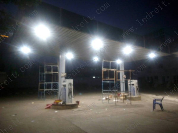 100W ETL DLC LED Gas Station Light Project